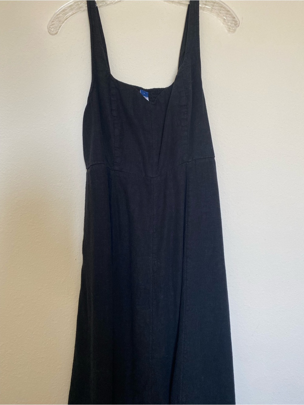 Old Navy Black Midi Tank Dress